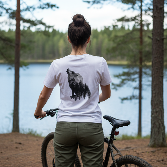 Wildlife Dreams - Fitted Ladies Organic T-Shirt