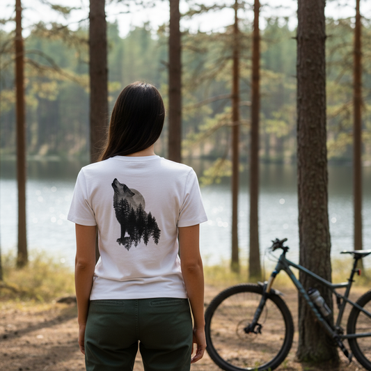 Wildlife Dreams - Fitted Ladies Organic T-Shirt