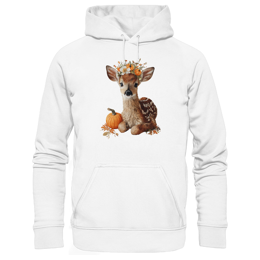 Rehkitz im Herbst - Organic Hoodie